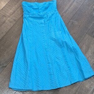 Gap Strapless Dress, Size 2, Turquoise